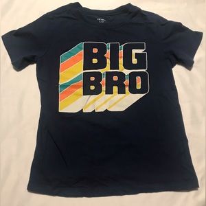 Carter’s Kids Boys Short Sleeve Big Bro T-shirt Navy Blue Size 7